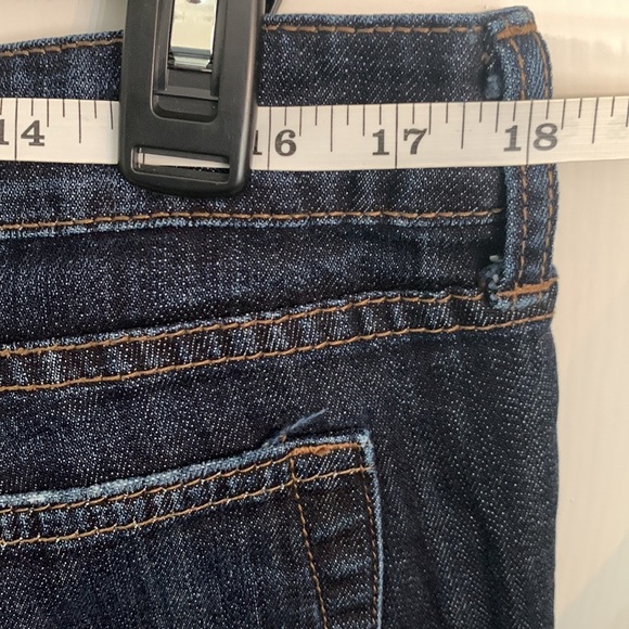 Decree Distressed Super Skinny Jeans, Junior Size 15, Darker Blue Whiskered GUC - Picture 5 of 14